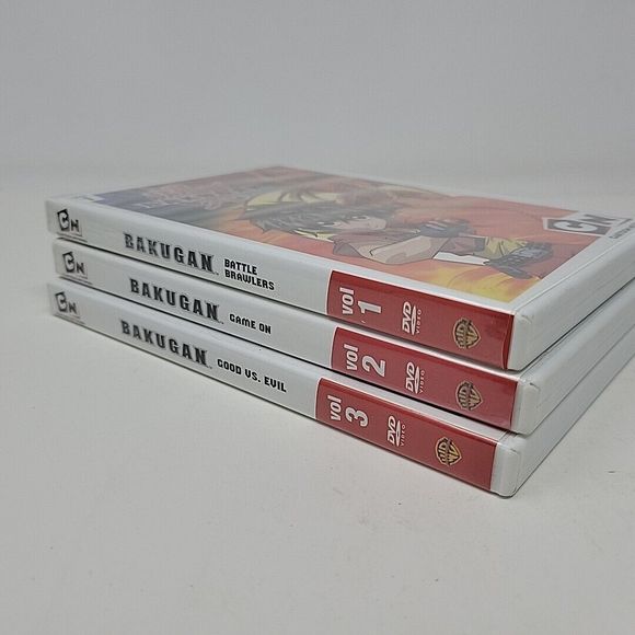 Bakugan DVD Lot Vol. 1,2,3 Cartoon Network Battle Brawlers - Picture 9 of 14